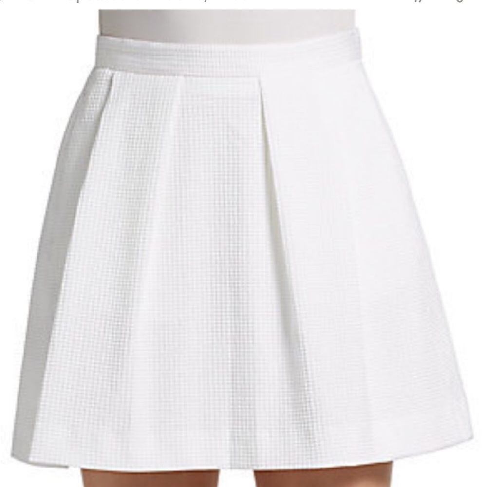 FRENCH CONNECTION textured box pleat mini skirt